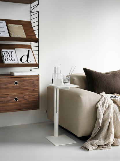 Museum side table, white
