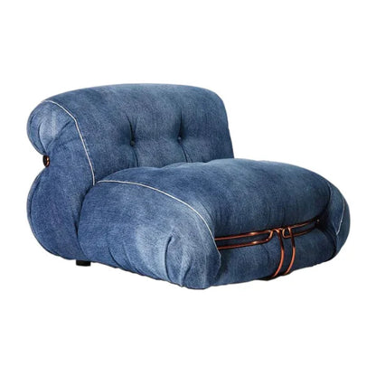 [Overseas Stock - 3 Month Lead Time] [Limited Edition] Soriana Lounge Chair Denim (Denim crafted by Roy Roger's)