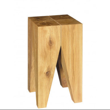 Backenzahn™ - Solid wood stool / side table