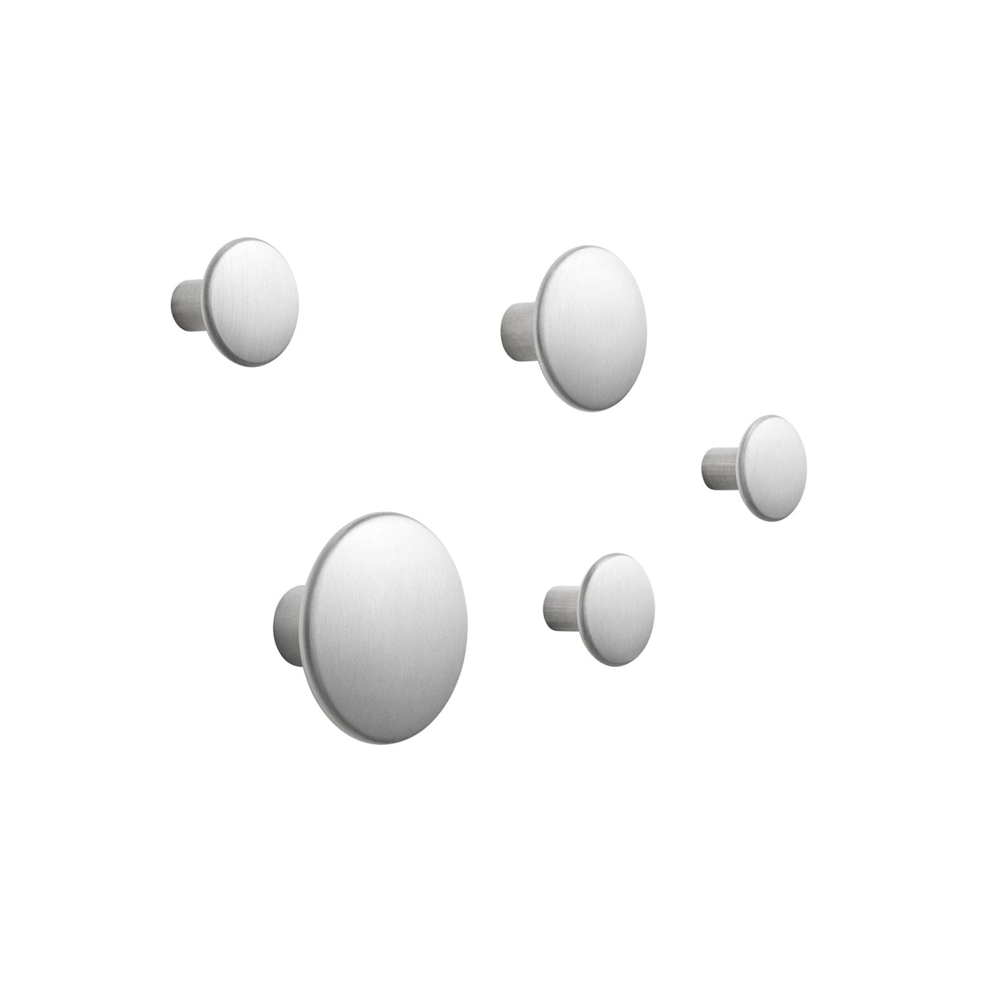 Dots Hooks Metal 5 Pcs. by Muuto #Aluminium