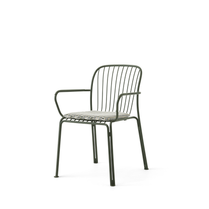Thorvald SC95 Dining Chair With Armrest by &tradition #Bronze Green