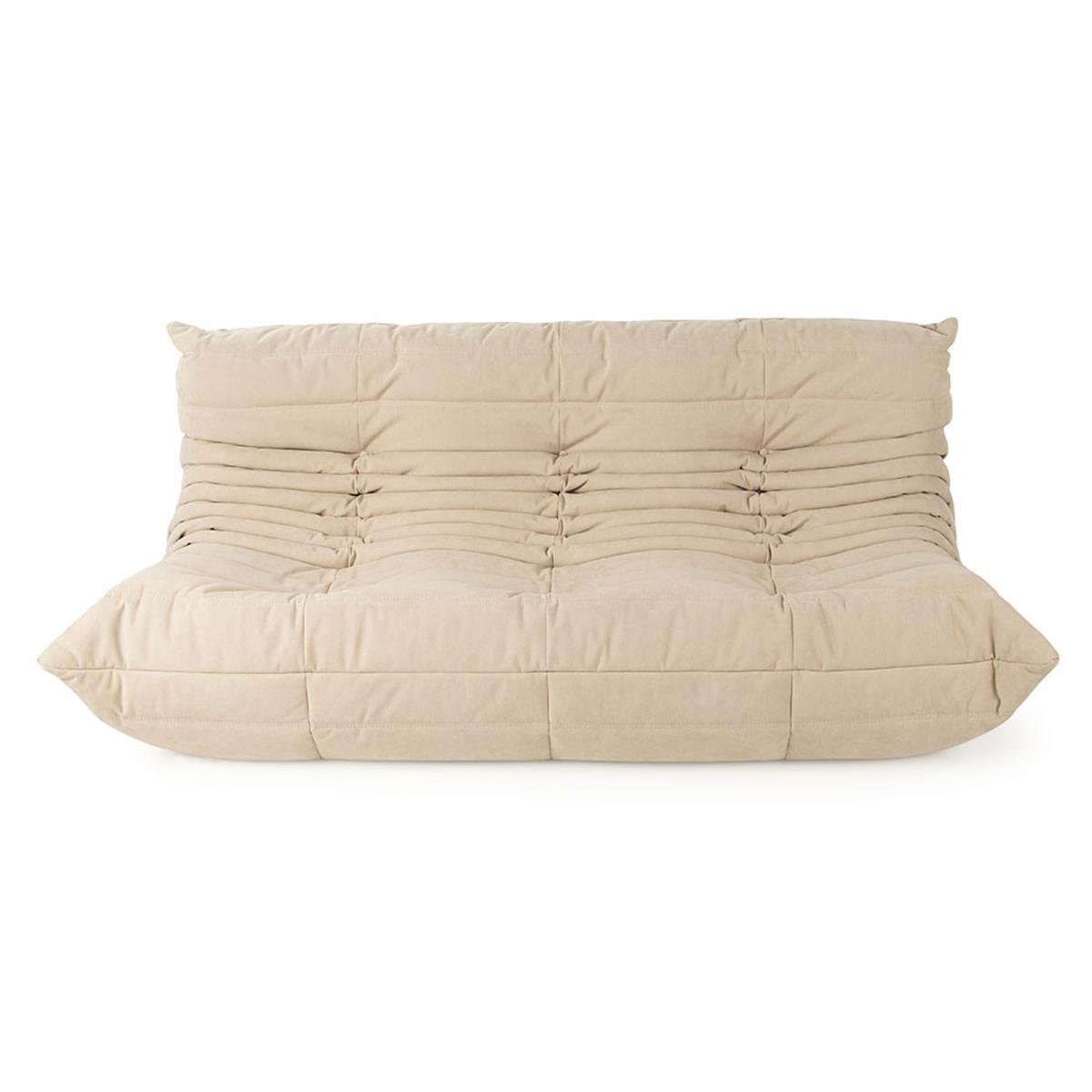 TOGO LARGE SETTEE WITHOUT ARMS - 3 seater leather sofa
