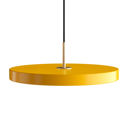 Asteria Pendant Lamp with Brass Top by UMAGE #Yellow