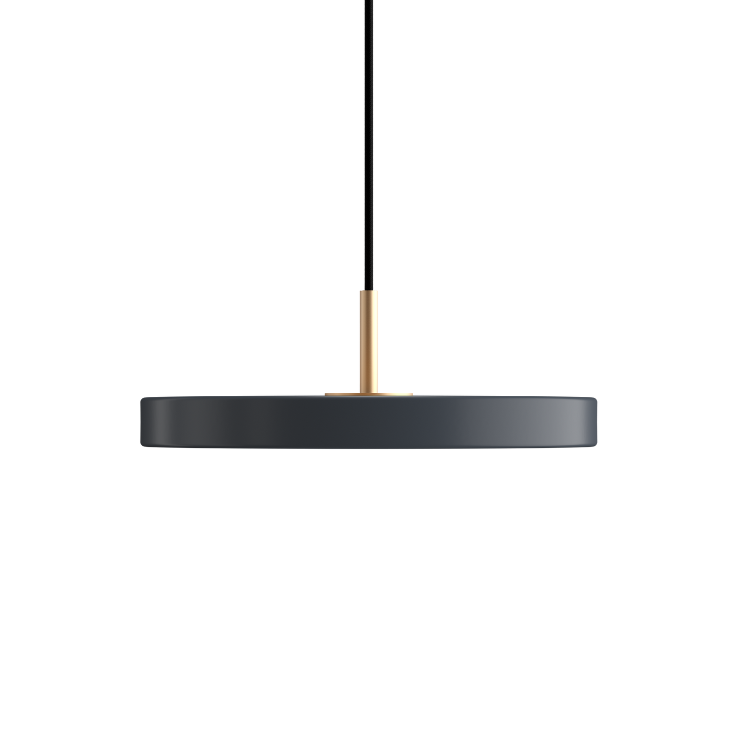 Asteria Mini Pendant Lamp with Brass Top by UMAGE #Grey