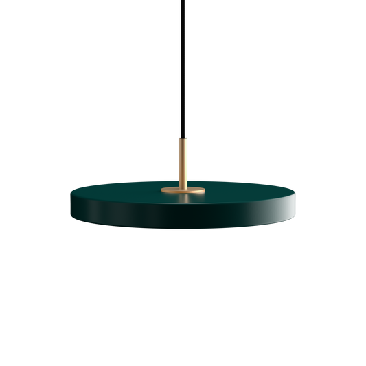 Asteria Mini Pendant Lamp with Brass Top by UMAGE #Green