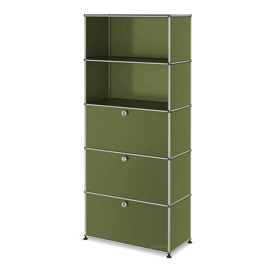 1x5 Module Shelving System (3 Lower Doors) [W750XD350XH(350+350+350+350+350)]