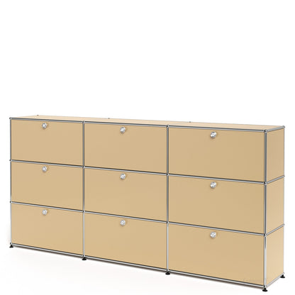 3x3 Module High Board (Top 6 Drop-Down Doors & Bottom 3 Drawers) [W(750+750+750)XD350XH(350+350+350)]