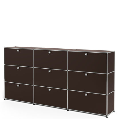 3x3 Module High Board (Top 6 Drop-Down Doors & Bottom 3 Drawers) [W(750+750+750)XD350XH(350+350+350)]