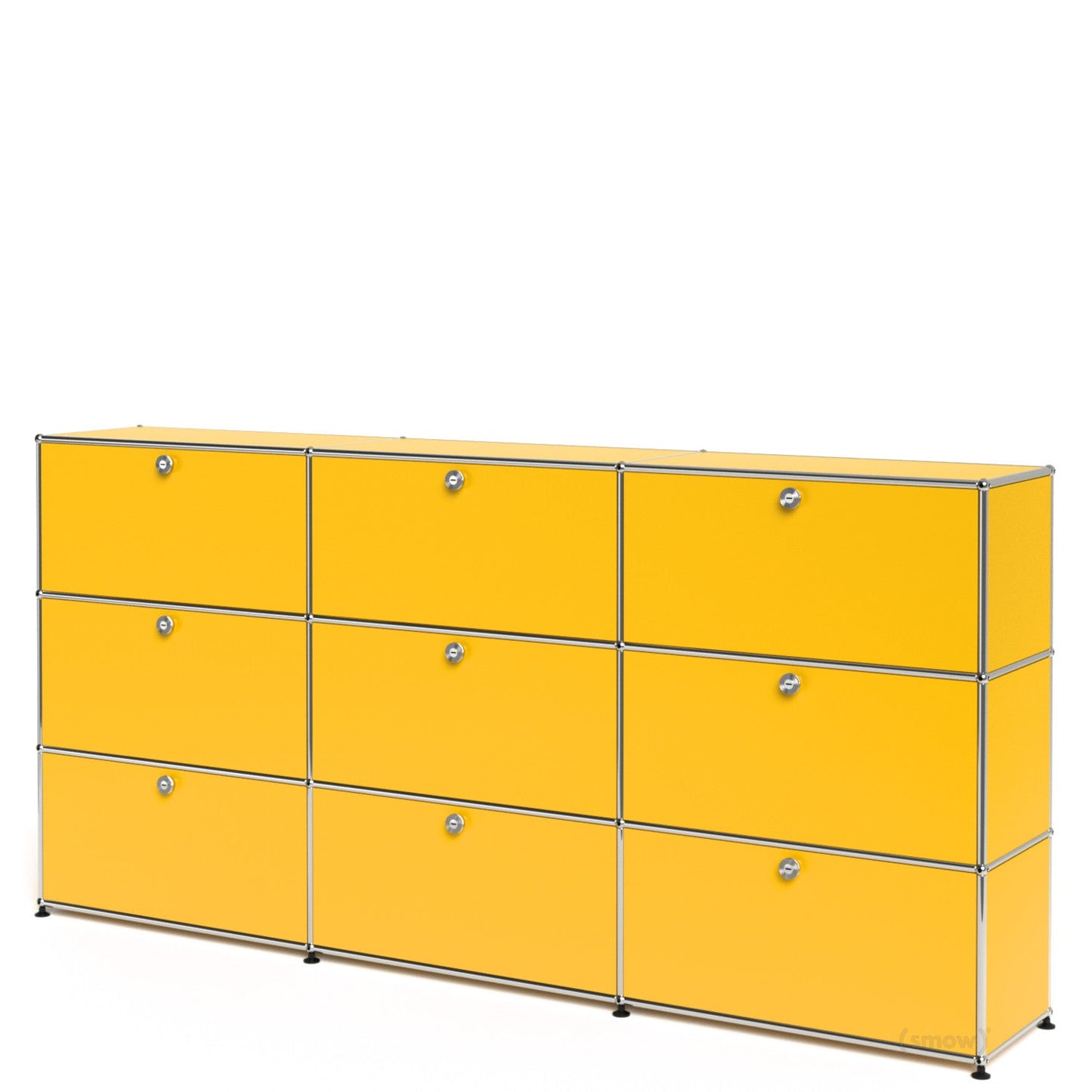 3x3 Module High Board (Top 6 Drop-Down Doors & Bottom 3 Drawers) [W(750+750+750)XD350XH(350+350+350)]
