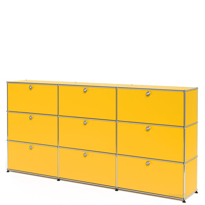 3x3 Module High Board (Top 6 Drop-Down Doors & Bottom 3 Drawers) [W(750+750+750)XD350XH(350+350+350)]