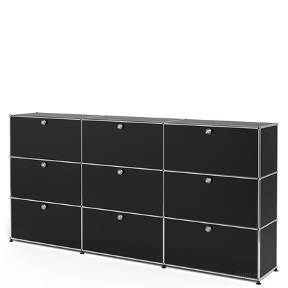 3x3 Module High Board (Top 6 Drop-Down Doors & Bottom 3 Drawers) [W(750+750+750)XD350XH(350+350+350)]