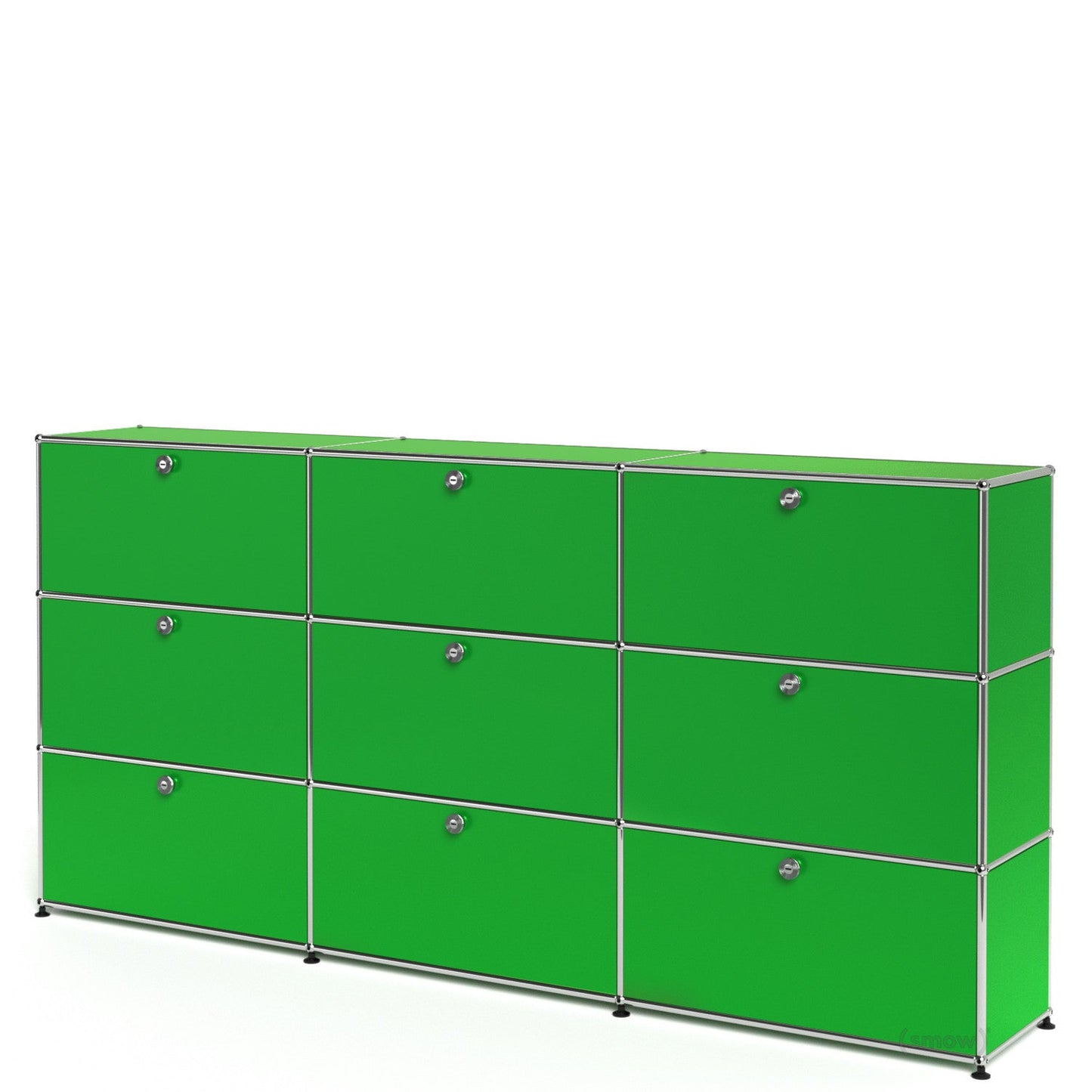 3x3 Module High Board (Top 6 Drop-Down Doors & Bottom 3 Drawers) [W(750+750+750)XD350XH(350+350+350)]