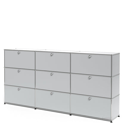3x3 Module High Board (Top 6 Drop-Down Doors & Bottom 3 Drawers) [W(750+750+750)XD350XH(350+350+350)]