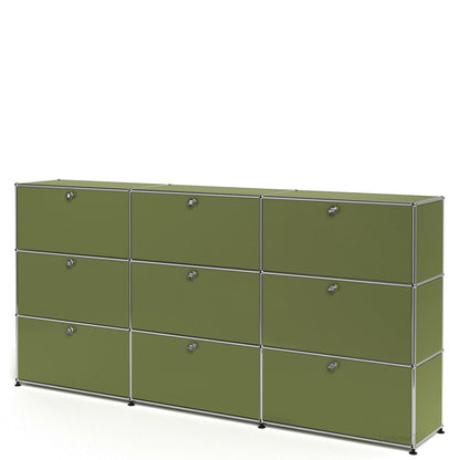 3x3 Module High Board (Top 6 Drop-Down Doors & Bottom 3 Drawers) [W(750+750+750)XD350XH(350+350+350)]