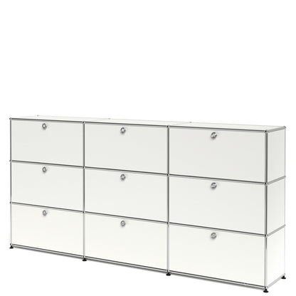3x3 Module High Board (Top 6 Drop-Down Doors & Bottom 3 Drawers) [W(750+750+750)XD350XH(350+350+350)]