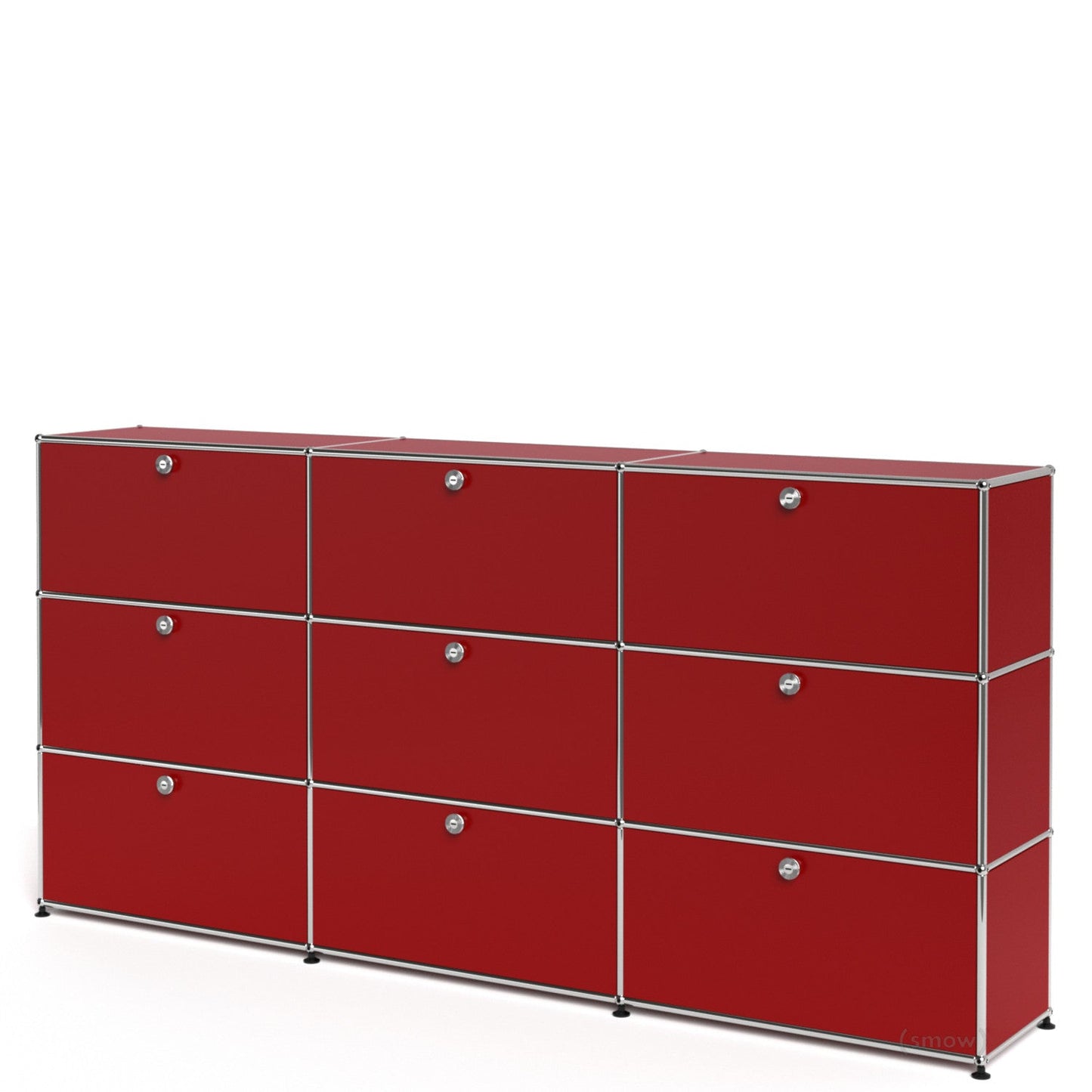 3x3 Module High Board (Top 6 Drop-Down Doors & Bottom 3 Drawers) [W(750+750+750)XD350XH(350+350+350)]