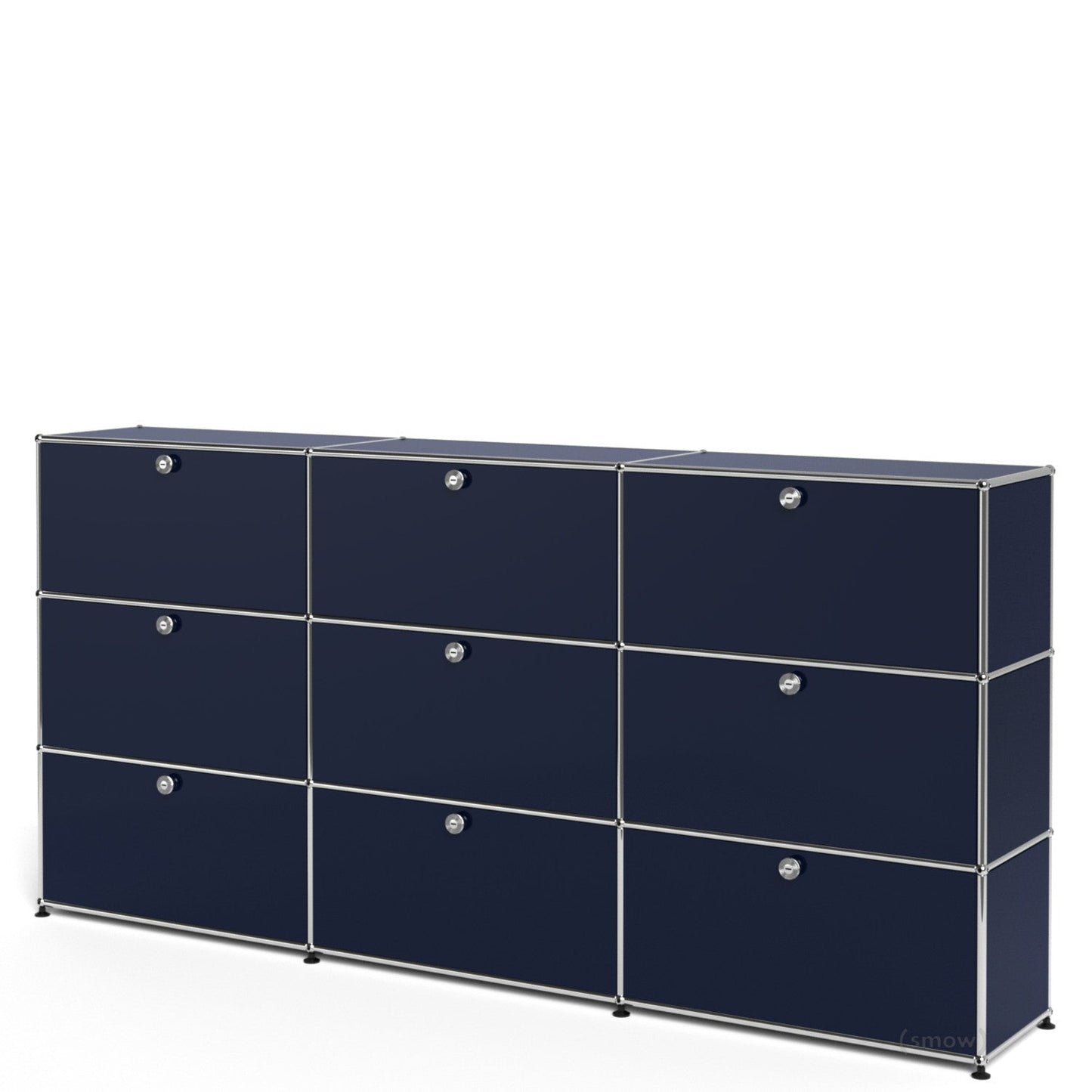 3x3 Module High Board (Top 6 Drop-Down Doors & Bottom 3 Drawers) [W(750+750+750)XD350XH(350+350+350)]
