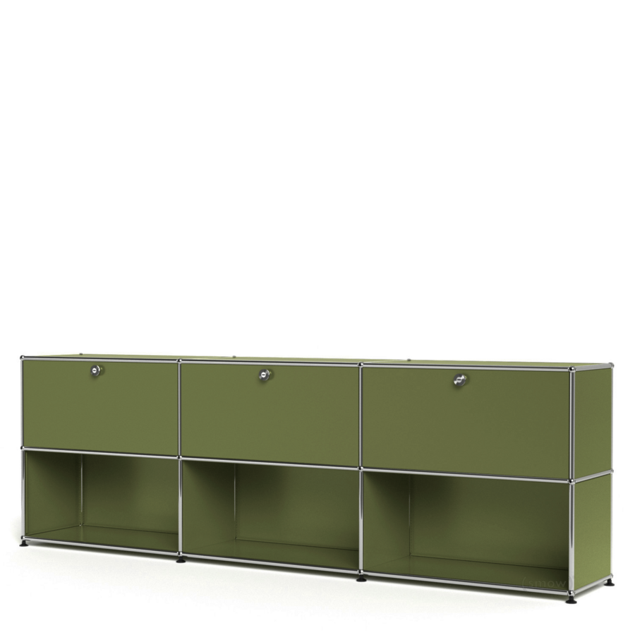 3x2 Module Sideboard (Top 3 Doors & 4-3-3 Panel) [W(750+750+750)XD350XH(350+350)]