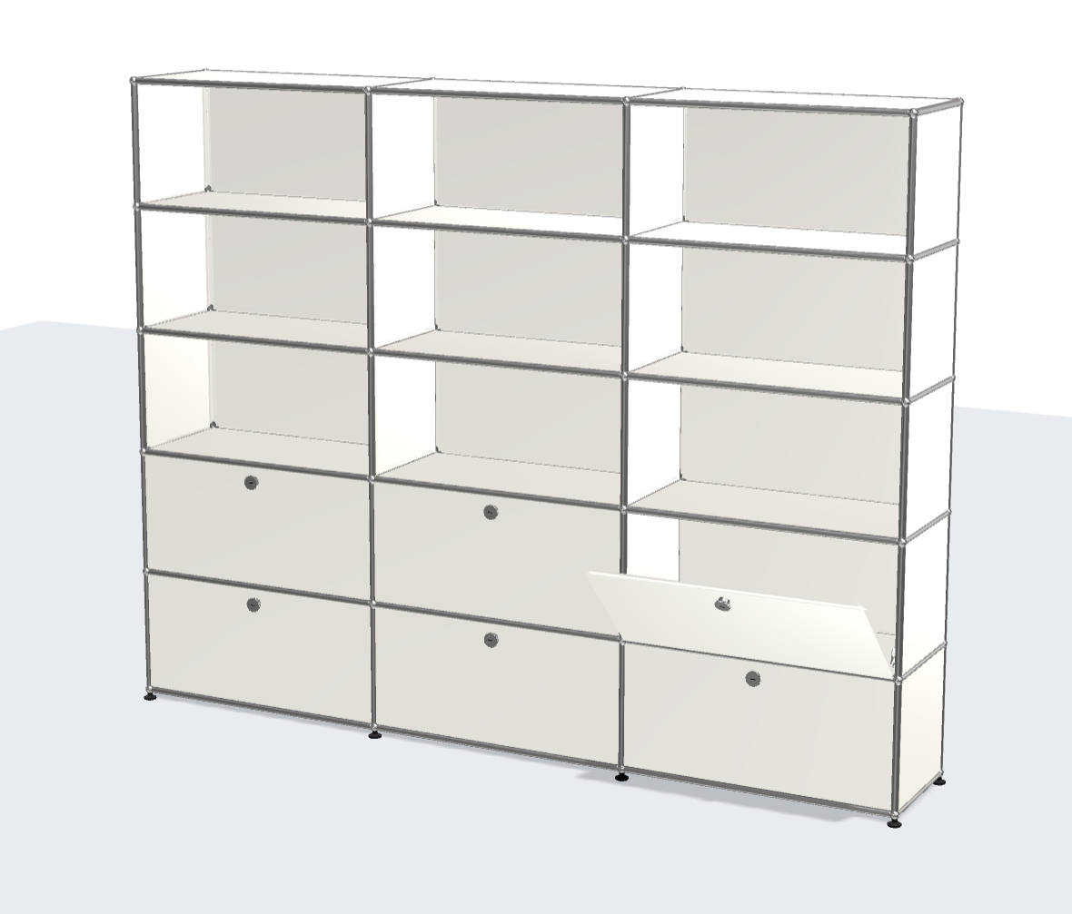 3x5 Module System (6 Lower Doors) [W(750+750+750)XD350xH(350+350+350+350+350)]