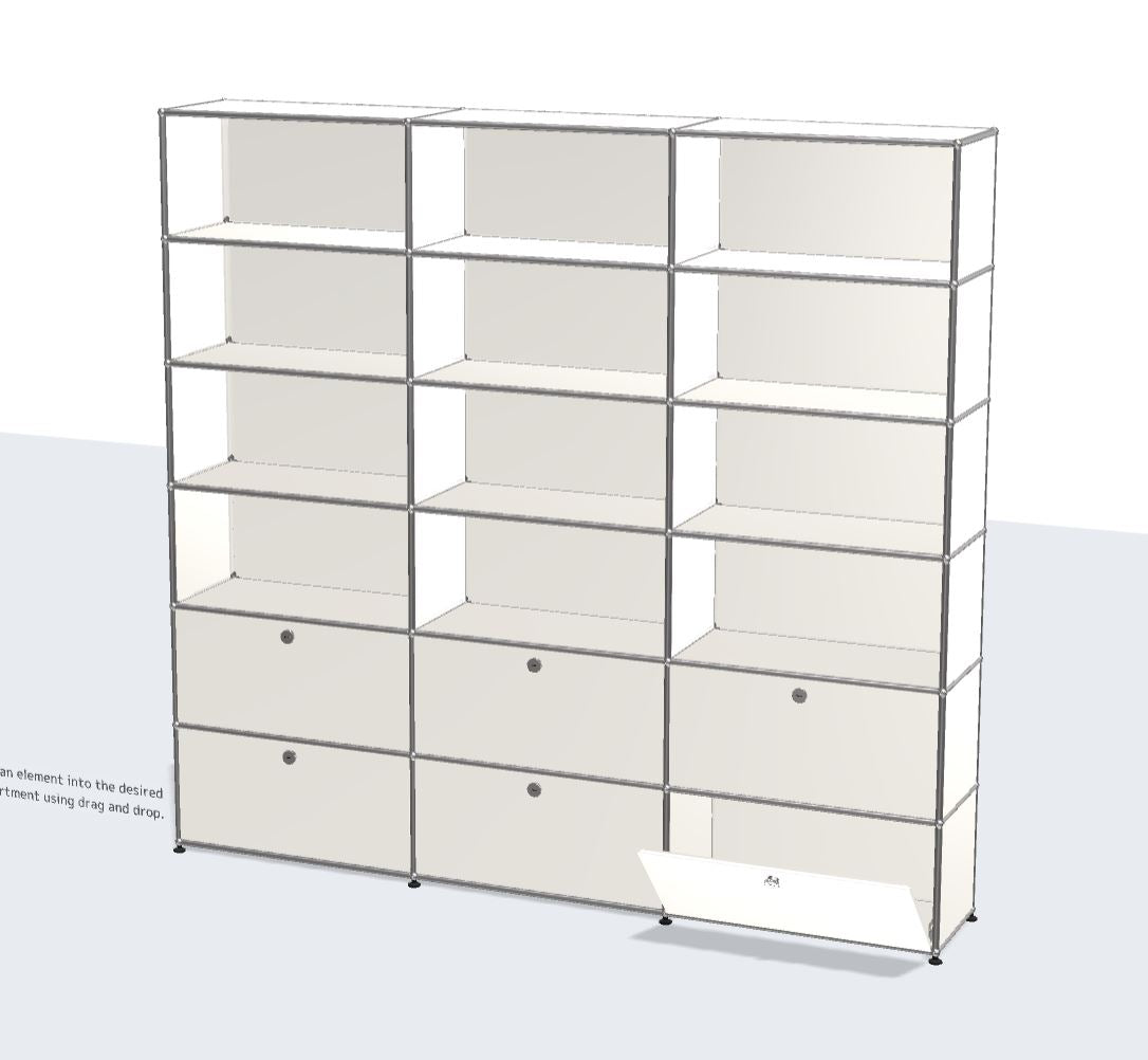 3x6 Module System (6 Lower Doors) [W(750+750+750)XD350xH(350+350+350+350+350+350)]