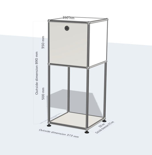 1x2 Module Sideboard (1 Drop Down Door) [W350XD350XH(500+350)]