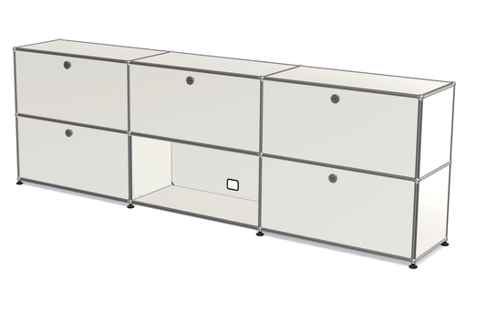 3x2 Module Sideboard (5-Door) with one cable-cut [W(750+750+750)XD350XH(350+350)]
