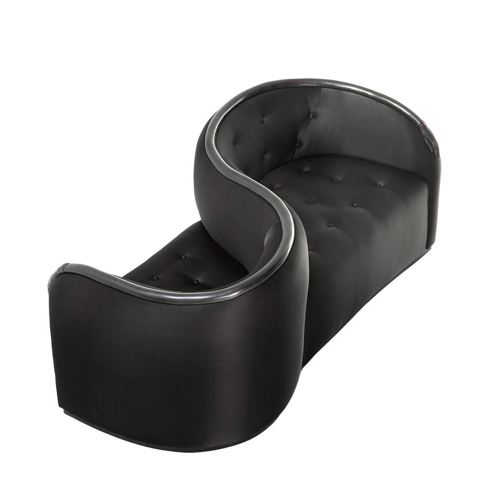 Curved Fabric Sofa VIS-À-VIS DE GALA by Bd Barcelona Design #Black Label