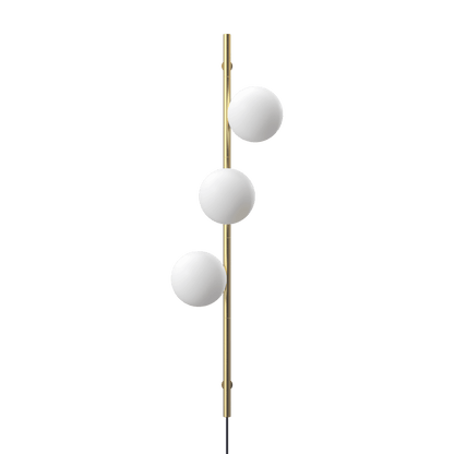 Edgeform Stringball 3 Wall Lamp Brass