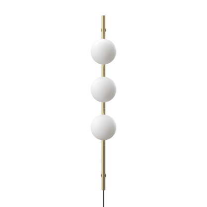 Edgeform Stringball 3 Wall Lamp Brass