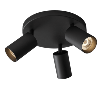 Edgeform Canspot 55 Triple Round Spot Black