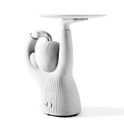 Round Concrete Side Table Monkey by Bd Barcelona Design #White