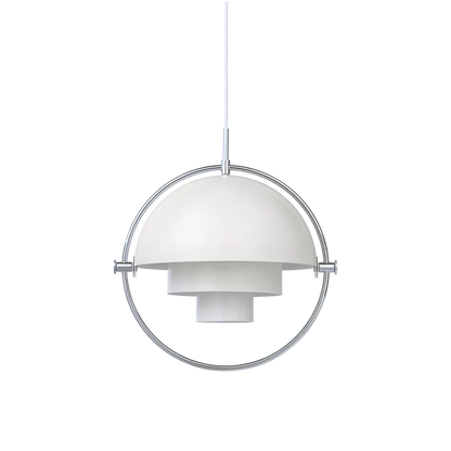 Multi-Lite Pendant Lamp by Gubi #Large/White Semi Matt/Chrome