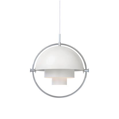 Multi-Lite Pendant Lamp by Gubi #Large/White Semi Matt/Chrome