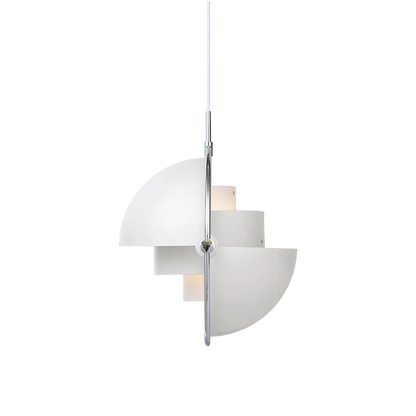 Multi-Lite Pendant Lamp by Gubi #Large/White Semi Matt/Chrome