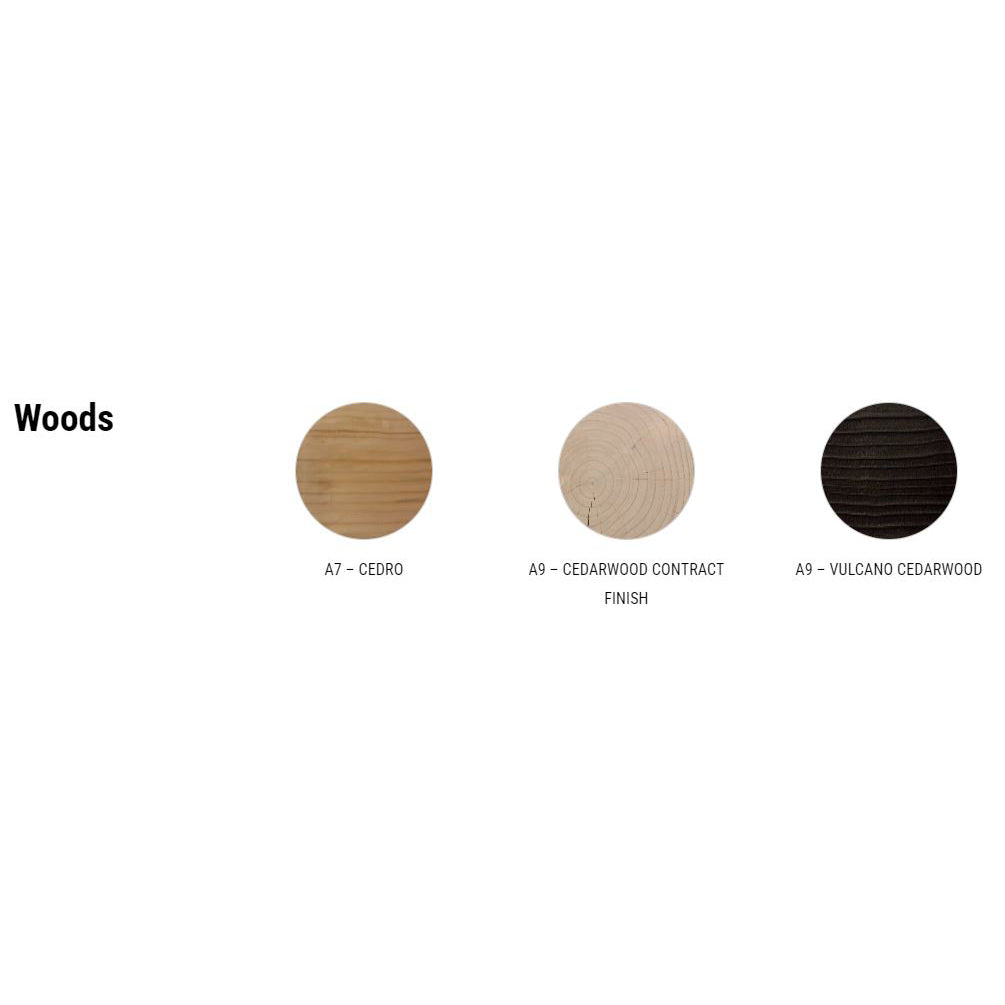 MOLLETTA - Cedarwood bench (Dimension - L140 x P39 x H40)