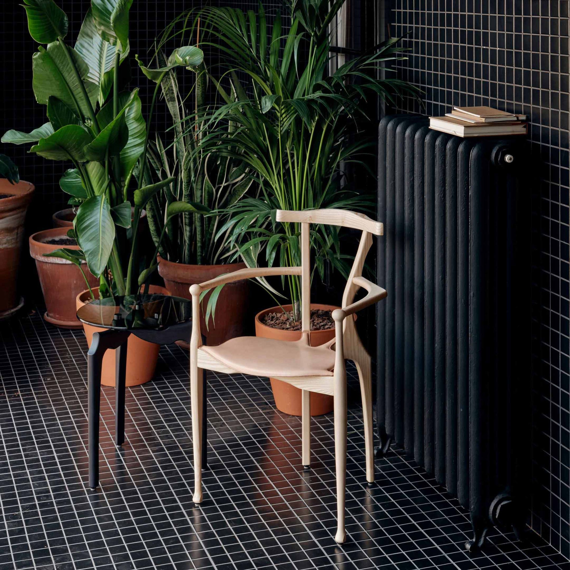 Stackable Ash Chair With Armrests Gaulino by Bd Barcelona Design #Natural