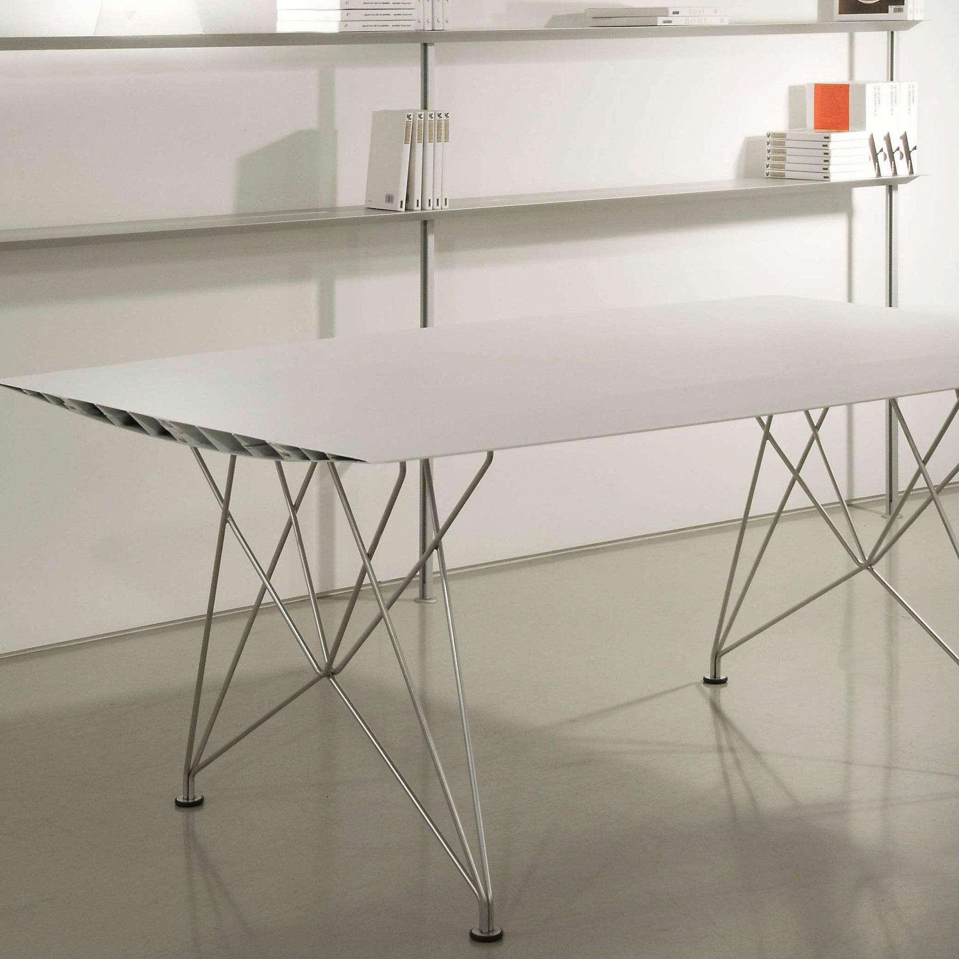 Rectangular Aluminium Dining Table B 120 by Bd Barcelona Design