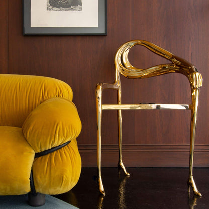 Brass Chair With Armrests Leda by Bd Barcelona Design #Original