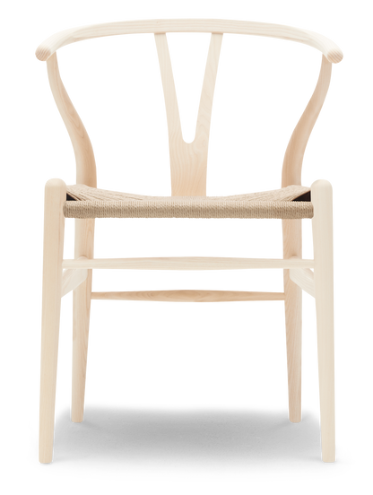 CH24 Wishbone Chair - Ash, White Oil, Natural Paper Cord
