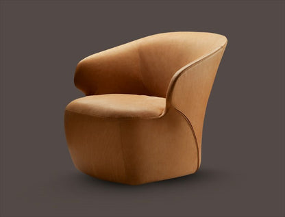 AROM - Upholstered easy chair with removable cover - Pelle Naturale Extra Cat. 99 - 0414